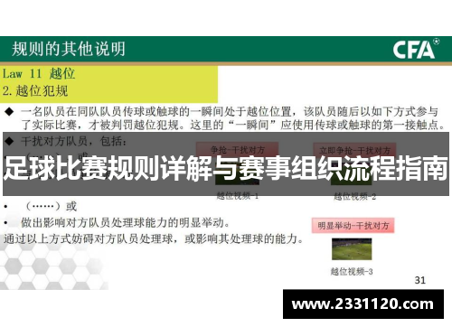 足球比赛规则详解与赛事组织流程指南
